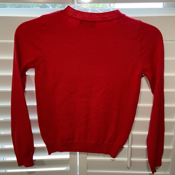 Girls Red Soft Knit Sweater Size 6/6x - Picture 3 of 4